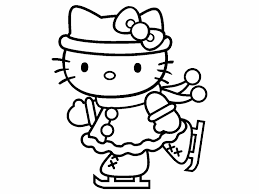 Hello kitty online coloring pages. Free Coloring Page 18 Aug 2021 Hello Kitty Skater