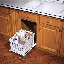 Pull out laundry hamper under sink. Rev A Shelf Pull Out Laundry Hamper And Utility Basket For Kitchen Or Vanity Kitchensource Com