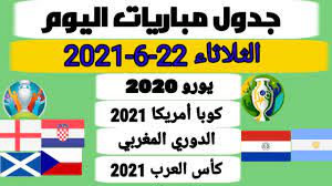 مباريات لكافة البطولات العالمية والاوروبية والعربية ونتائج المباريات كورة اون لاين koora online متابعة البث المباشر للمباريات. Ø¬Ø¯ÙˆÙ„ Ù…Ø¨Ø§Ø±ÙŠØ§Øª Ø§Ù„ÙŠÙˆÙ… Ø§Ù„Ø«Ù„Ø§Ø«Ø§Ø¡ 22 6 2021 ÙŠÙˆØ±Ùˆ 2020 ÙƒÙˆØ¨Ø§ Ø§Ù…Ø±ÙŠÙƒØ§ 2021 Ø§Ù„ØªÙˆÙ‚ÙŠØª ÙˆØ§Ù„Ù‚Ù†ÙˆØ§Øª Ø§Ù„Ù†Ø§Ù‚Ù„Ø© ÙˆØ§Ù„Ù…Ø¹Ù„Ù‚ÙŠÙ† Youtube