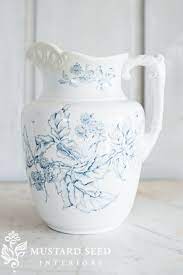 Pin By Lady Nounou On Marmie S Dish Dresser Miss Mustard Seeds White Pitcher Handmade Bowl