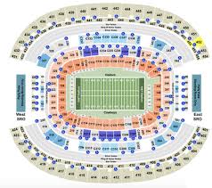 at t stadium seating chart with row seat and club details