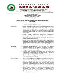 Panitia pembangunan masjid darrul rahman rt.001/019 negeri batu merah kecamatan sirimau kota ambon tahun 2012 bertugas untuk melaksanakan dan mewujudkan pembangunan masjid darrul rahman. Sk Panitia Pembangunan