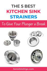 Let's examine all of them to see what benefits they hold. The 5 Best Kitchen Sink Strainers To Give Your Plunger A Break Kitchen Sink Strainer Sink Strainers Best Kitchen Sinks