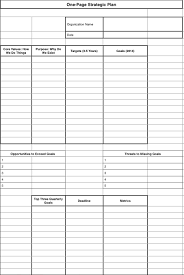 The One Page Quarterly Plan Template Business Plan Template How To Plan Business Planning