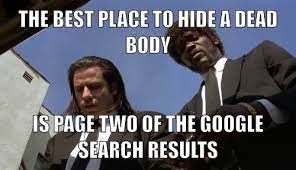 The Best Place To Hide A Dead Body Is Page Two Of Google Huffpost Impact