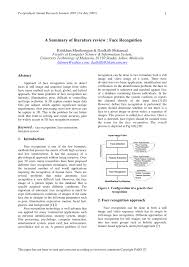Ieee format for making of project report. Pdf A Summary Of Literature Review Face Recognition