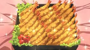 Ebi Fry Breaded And Deep Fried Shrimp In A Bento The Idolm Ster Episode 10 Food Cartoon Food Art Kawaii Food