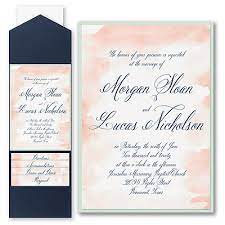 Romantic Watercolor Invitation With Pocket And Backer Discount Wedding Invitations Wedding Invitations Wedding Invitation Prices