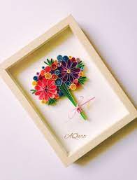 Quilled Bouquet Spring Beauty Handmade Bouquet Quilling Etsy Paper Quilling Designs Paper Quilling Patterns Quilled Paper Art