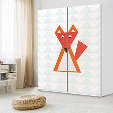 Werfen sie einen blick in fremde kinderzimmer und sehen sich unsere kinderbetten an. Mobelfolie Ikea Pax Schrank 236 Cm Schiebetur Ikea Fuchslein Creatisto