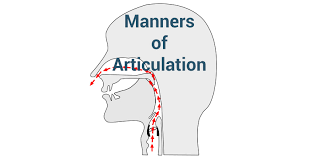 manners of articulation the complete list with examples