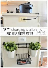 Guest Post Diy Charging Station Using Ikea S Fintorp System Ikea Organization Hacks Charging Station Ikea Organization