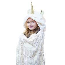 The most common animal hood blanket material is polyester. Dreamsbe Hooded Unicorn Blanket For Girls Adults Kids Large Soft Plush Wearable Hoodie Bankets Comfortable Animal Hood Throw Wrap Unicorn Cloak With Shimmering Horn Gold Foil Design