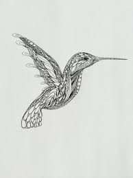 True Love Simple Bird On Tree Drawing Zentangle Hummingbird Hummingbird Art Original Art Bird Drawing Wall Art Black And White Drawing Pe Hummingbird Tattoo Black Hummingbird Art Ink Illustrations