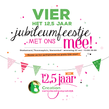 Vier Ons 12 5 Jaar Jubileum Met Ons Mee Creation Verloskundigen