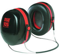 3M H10B Peltor Optime 105 Earmuffs, NRR 29, Behind-the-Head
