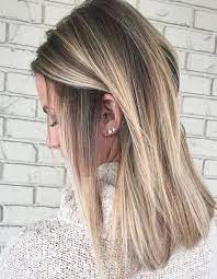 Hair Color Ideas For Straight Medium Hairstyles 2018 Balayage Straight Hair Ombre Hair Blonde Balayage Hair