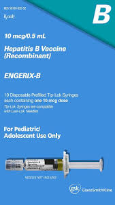 In circostanze eccezionali può anche essere somministrato a bambini e. Ndc 58160 821 Engerix B Hepatitis B Vaccine Recombinant