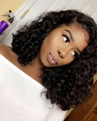 Medium length wavy hairstyles for black women. Malaysian Curly Whatfrontal Curly Weave Hairstyles Hair Waves Hair Inspiration
