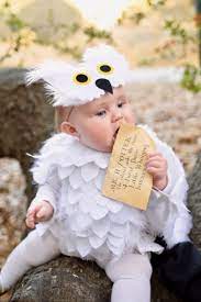 Hedwig Baby Owl Costume Diy No Sew Make Life Lovely Baby Owl Costumes Baby Girl Halloween Costumes Owl Costume Diy