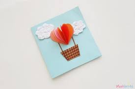 When you enter into low coherence, the balloon will fly lower and slow down. 3d Diy Heart Hot Air Balloon Card Mombrite