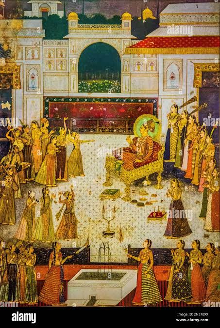 Rajasthan painting miniature hi-res stock photography and images - Alamy