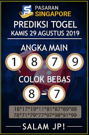 Prediksi Toto 4d Sgp Kamis 29 Agustus 2019 Indonesia Minggu 22 Agustus