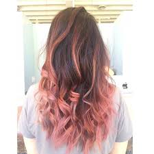 Pink And Brown Ombre Achieved By Aveda Color Love This Unique Pastel Pink Hair Color Dipped Hair Ombre Hair Pastel Pink Hair Color