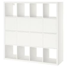 Kallax وحدة أرفف مع 8 تركيبات داخلية أبيض Ikea