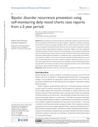 Pdf Bipolar Disorder Recurrence Prevention Using Self