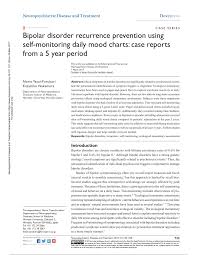 pdf bipolar disorder recurrence prevention using self