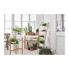 Satsumas Piedestal Med 5 Krukor Bambu Vit Ikea Ikea Plants Plant Decor Ikea Plant Stand