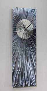 Metal Abstract Modern Wall Art Clock Sculpture Contemporary Home Decor Jon Allen Contemporary Home Decor Funky Home Decor Contemporary Fireplace