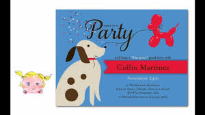Have a dessert table at the party that matches edible treats shown on your birthday invitation. Cutest Puppy Birthday Party Invitations For Dogs Dog Lovers Youtube