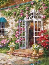 casa puerta lluvia gif | Фотографии, Фрески, Пейзажи