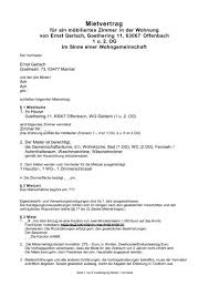 Ihr jobcenter achtet darauf, dass die mietkosten und die größe ihrer unterkunft bestimmte richtwerte nicht überschreiten. Unser Fairer Mietvertrag Als Pdf Ernst Gerlach