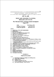 The slow pace, and growing recognition that rural areas would benefit from planning, led to the town and country planning act 1953. The Town And Country Planning General Development Order 1977