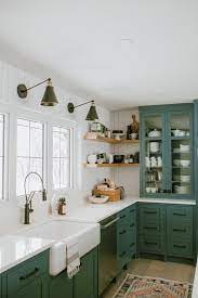 Olive green paint color kitchen madison art center design. Eye For Design How To Create A Trendy Dark Green Kitchen