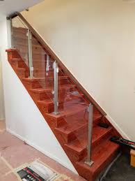 In exterior applications, glass is highly effective as a windbreaker, making it extremely popular on waterfront properties. Modern Square Stairs Balcony Glass Hand Rail Staircase Railing Etsy