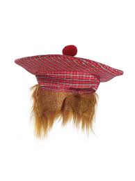 Frightening Halloween Costumes Golf Scottish Irish Tam Hat Plaid Tam O Shanter Hair Funny Costume Accessory Mens Hats Fashion Scottish Costume Tam O Shanter
