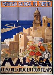 Malaga Clima Delicioso Todo Tiempo El Patronato Nacional Del Turismo Realizo Las Campanas Carteles De Viaje De Epoca Impresion De Poster Poster Sobre Viaje