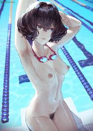 She forgot her swimsuit and had to swim in the pool in the nude! (kaoming)  - Rule 34 Porn