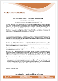 Always be extremely clear with the details that you want to convey. 22 Free Sample Employment Certificate Templates Printable Samples
