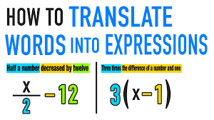 Mathematics ncert grade 7, chapter 12: Translating Words Into Algebraic Expressions Youtube