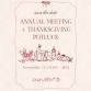 Annual Meeting & Thanksgiving Potluck event image