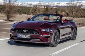 The mustang gt convertible comes in a single trim and packs in the same features as the gt fastback premium. New Ford Mustang Ecoboost Convertible 2018 Review Auto Express