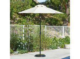 This concrete propane fire pit will add warmth and contemporary style to any outdoor living space. California Umbrella Sun Master Series 7 5 Foot Octagon Market Aluminum Umbrella With Crank Lift System Cagscuf758
