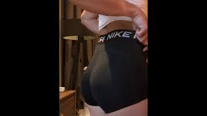 Sissy In Nike Pro Shorts Striptease