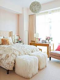 This is an elegant room with feminine decks and pom curtains. 10 Beautiful Master Bedrooms With Desk Setups