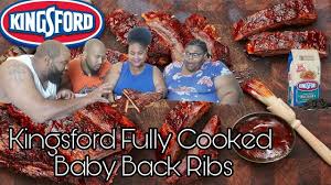 Kingsford Fully Cooked Baby Back Ribs Review Youtube